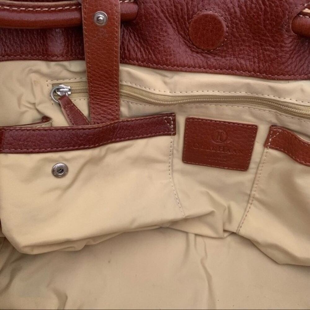 Cole Haan village scrunch expandable tote shoulder bag rare - Picture 13 of 14